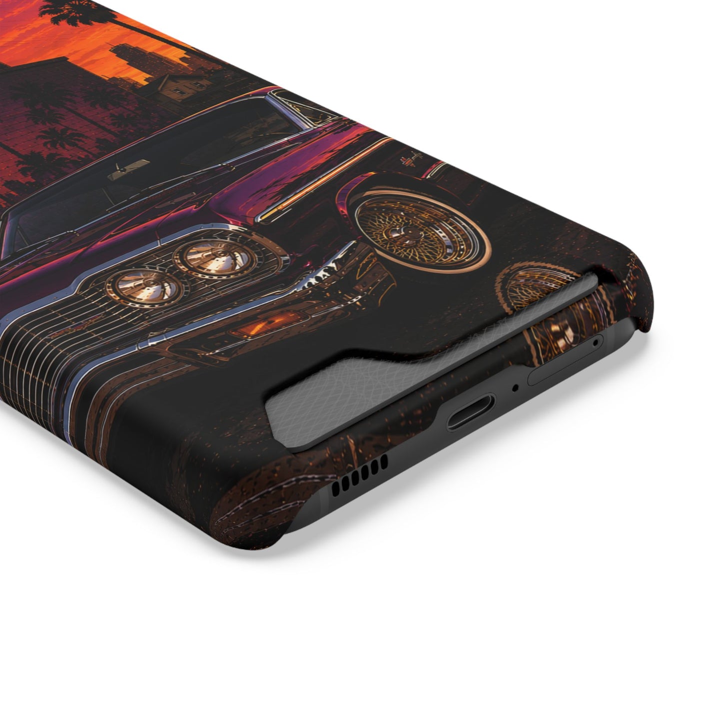 Classic Lowrider Sunset Samsung Case with Card Holder