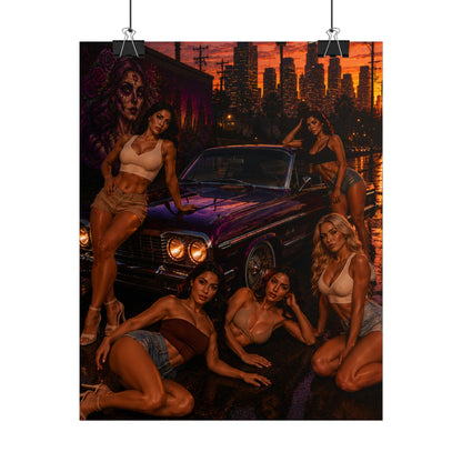 West Coast After Dark Poster (8" x 10")