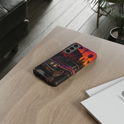 Classic Lowrider Sunset Samsung Case with Card Holder
