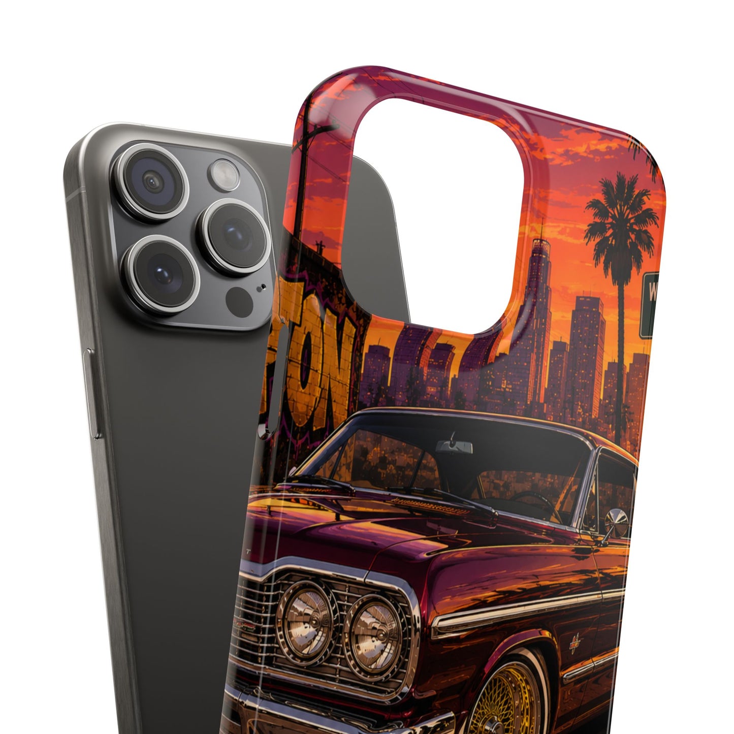 Compton Sunset Lowrider Slim iPhone Case