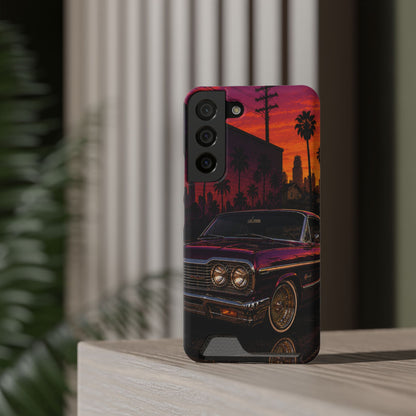 Classic Lowrider Sunset Samsung Case with Card Holder