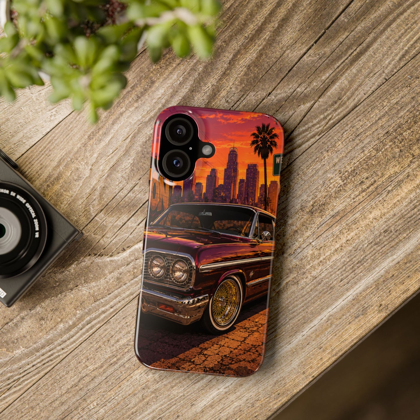 Compton Sunset Lowrider Slim iPhone Case