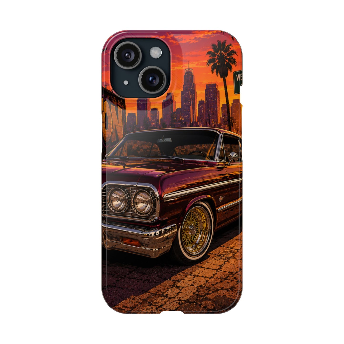 Compton Sunset Lowrider Slim iPhone Case