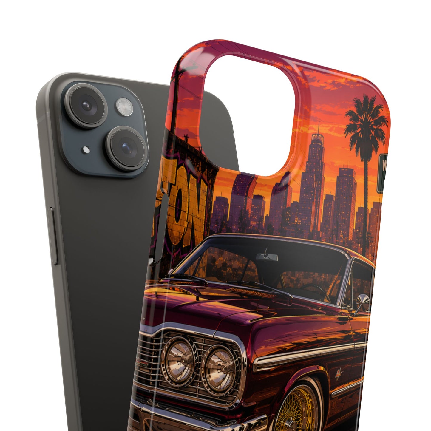 Compton Sunset Lowrider Slim iPhone Case