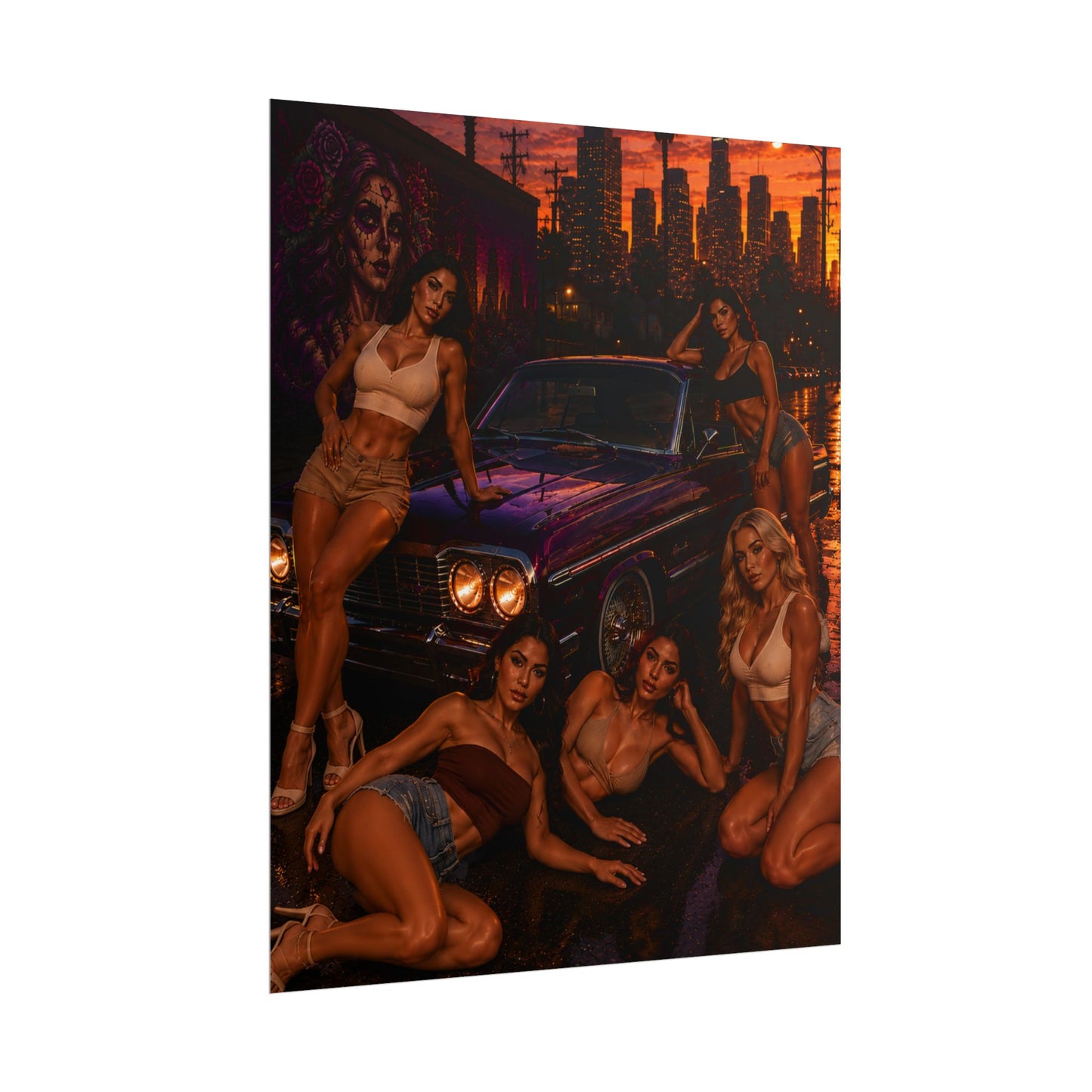 West Coast After Dark Poster (8" x 10")