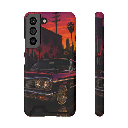 Classic Lowrider Sunset Samsung Case with Card Holder