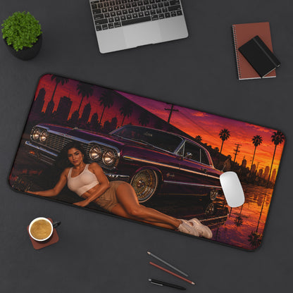 Sunset Lowrider Nights Desk Mat (32" x 16")