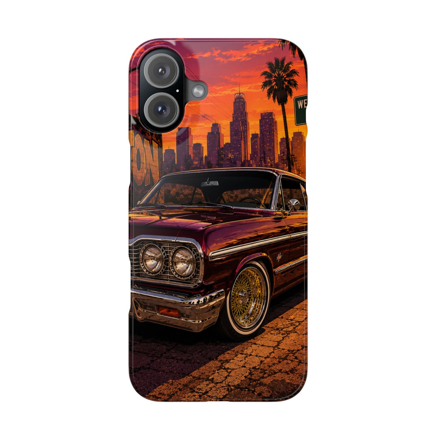 Compton Sunset Lowrider Slim iPhone Case