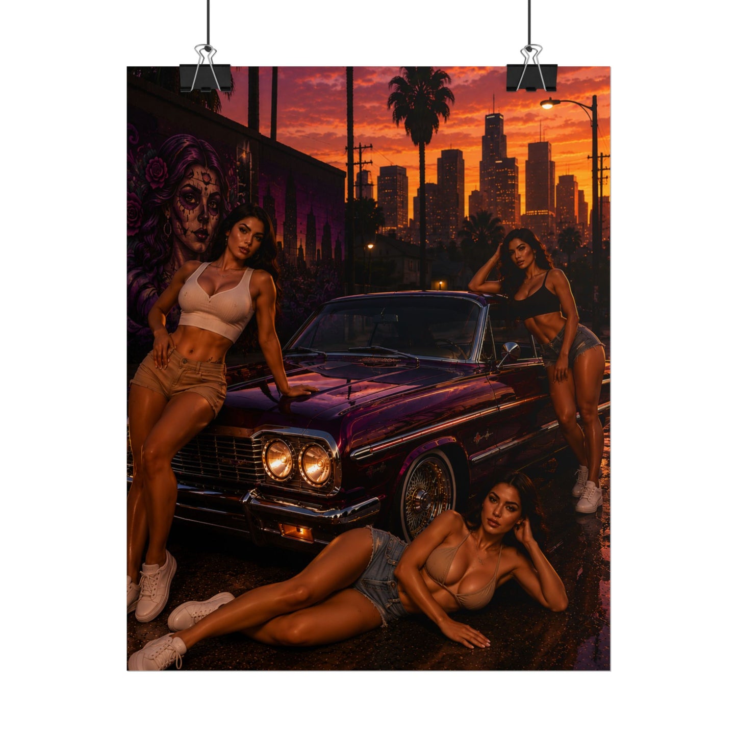 Sunset Queens Poster (8" x 10")