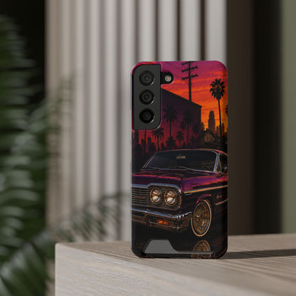 Classic Lowrider Sunset Samsung Case with Card Holder