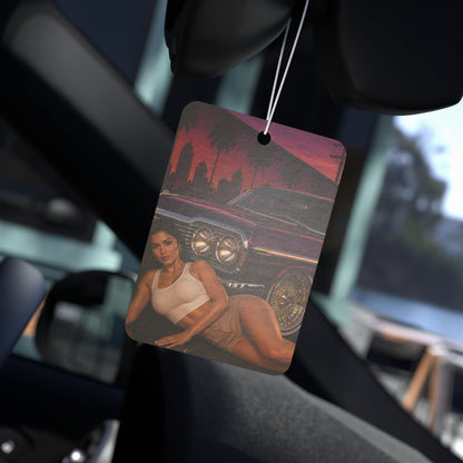 Sunset Lowrider Vibes Car Air Freshener