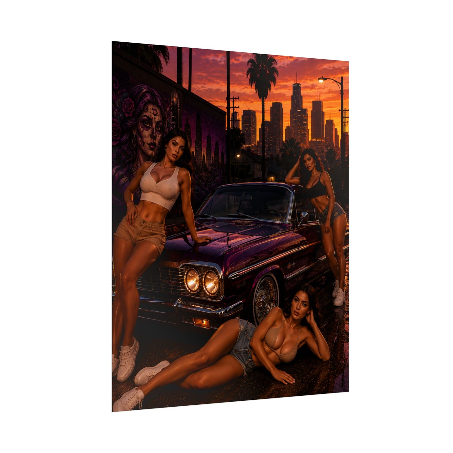 Sunset Queens Poster (8" x 10")